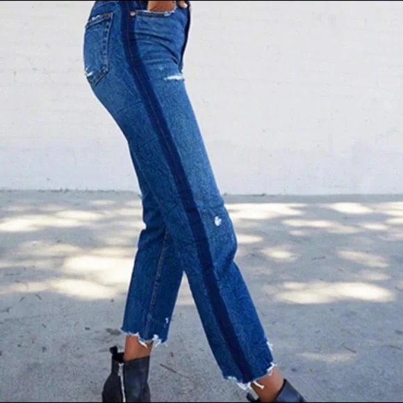 •Sold on Mercari•Abercrombie Simone High Rise Ankle Jeans 29 - Picture 1 of 7